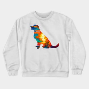 Golden Retriever Abstract Crewneck Sweatshirt